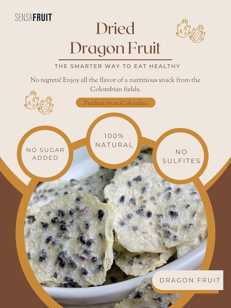 Sensafruit Dried Dragon Fruit Slices - Image 3